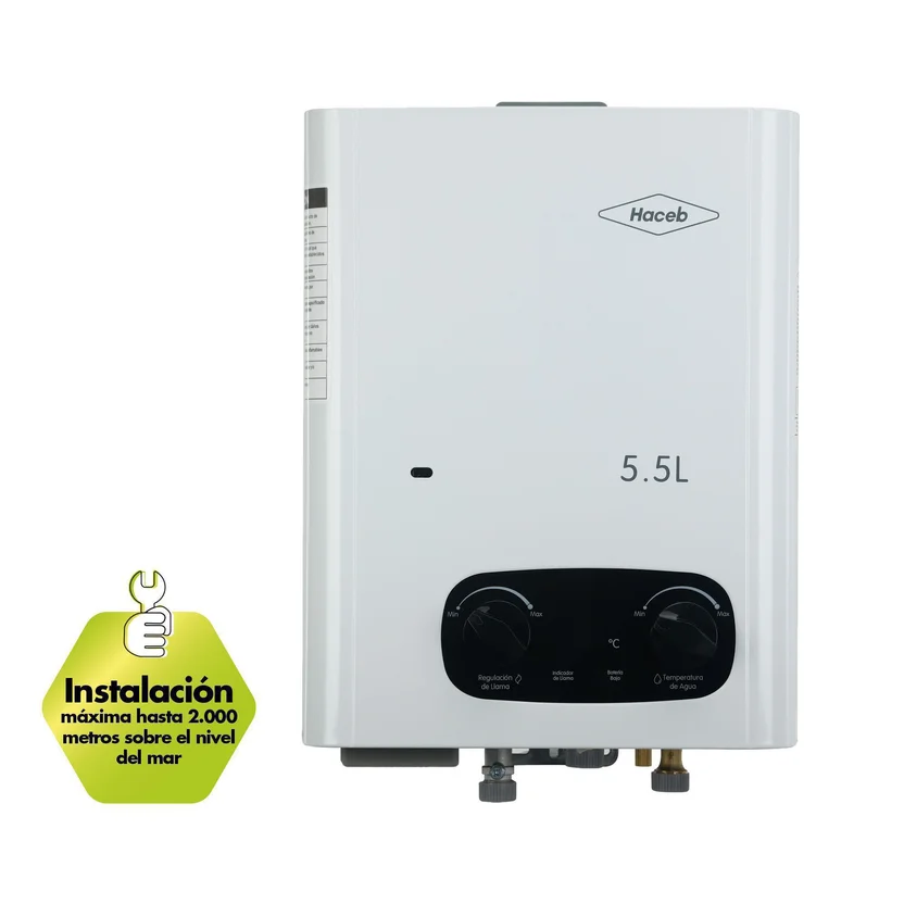 Calentador De Paso 5,5 Lt Haceb Bambú