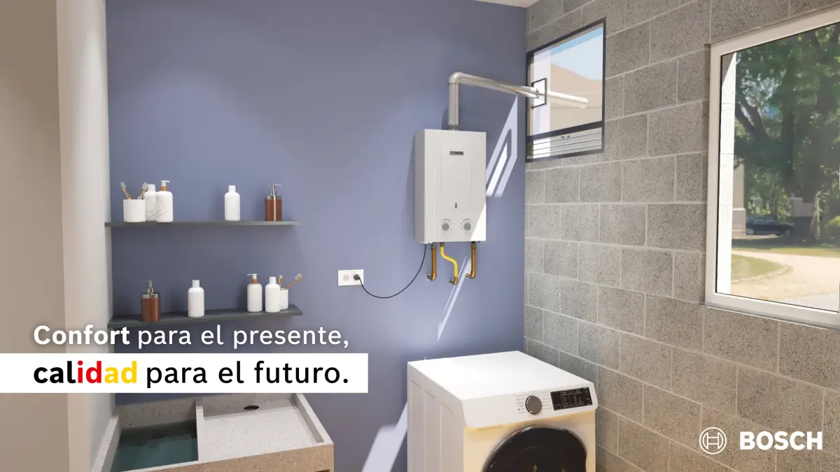 Calentador De Paso Tiro Forzado 10 Lt Bosch Therm 1400 F - Imagen 3