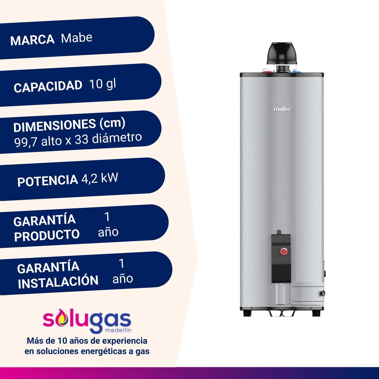 Calentador De Acumulación 10 Galones Mabe - Imagen 5